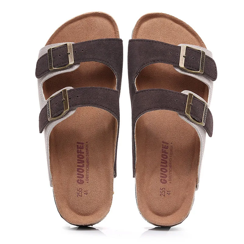 

ITEC factory summer fashion outdoor cork sole slides woman sandal unisex lovers' slip on beach shoes manufacturer slippers men, Optional