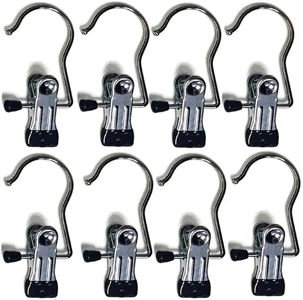 

HangingLaundry Organizer Portable Clothing Boot Shoes Holder Hanger Socks Bed Sheets Clamps Clothes Towel Clips Pins