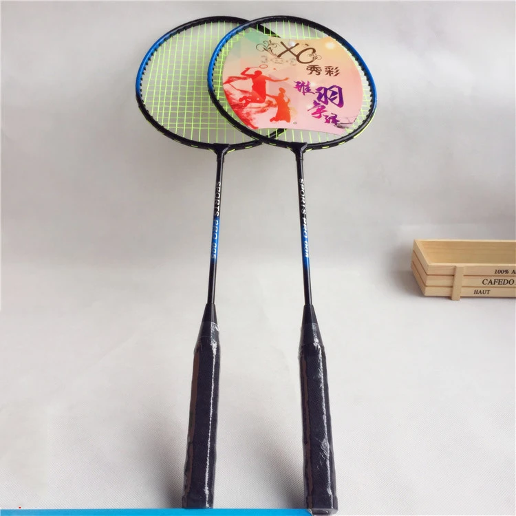 

Wholesale badminton racquet set outdoor sports practice badminton racket beginner amateur badminton racket, Random