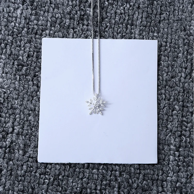 

2021 Sailing Jewelry Female Snowflake Pendant Necklace Snowflake Pendant Necklace Sterling Silver Snowflake Pendant Necklace