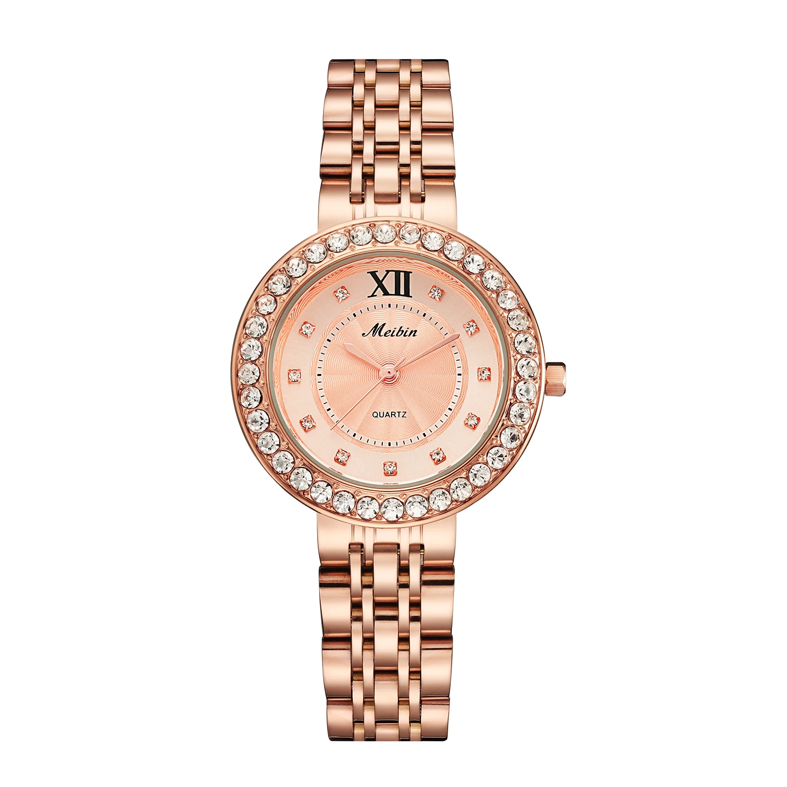 

MEIBIN 1582 hot saling product diamond luxury watch women clasic womens casual quartz watches, 1 color