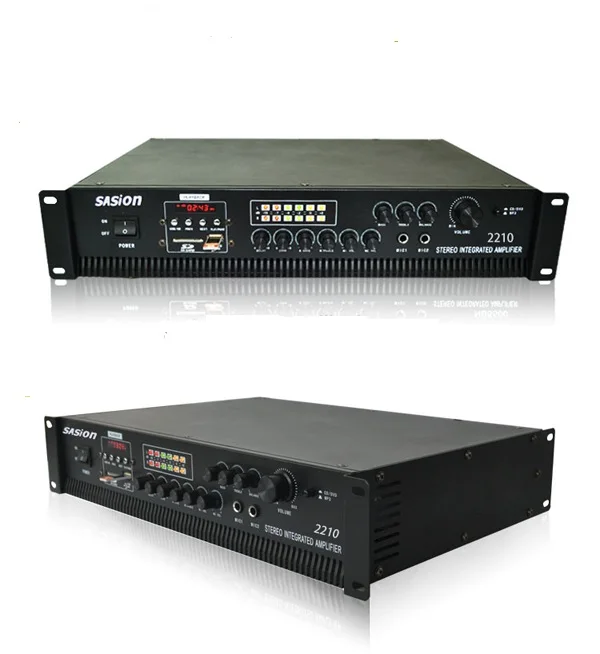 

AV-2210 Amplifier Home audio Karaoke Power Amplifier USB Audio Interface w/ Pro Tools First, Black