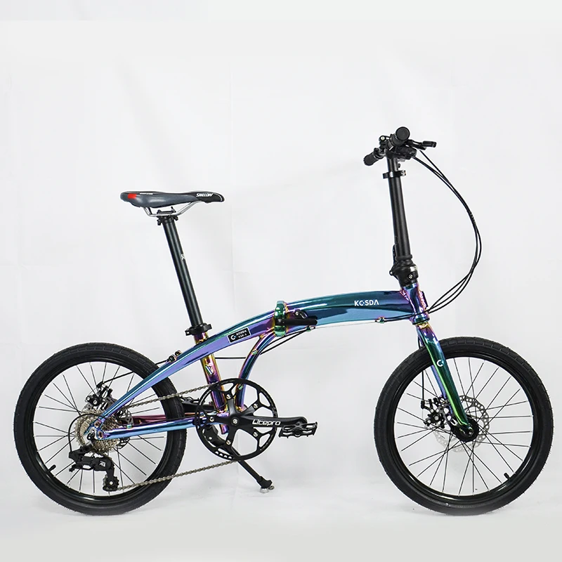 

Wholesale Folding Bike 20 Inch Aluminium Alloy Frame Made By China Factory Supplier With 8 Speed Road Bicycle, Plating