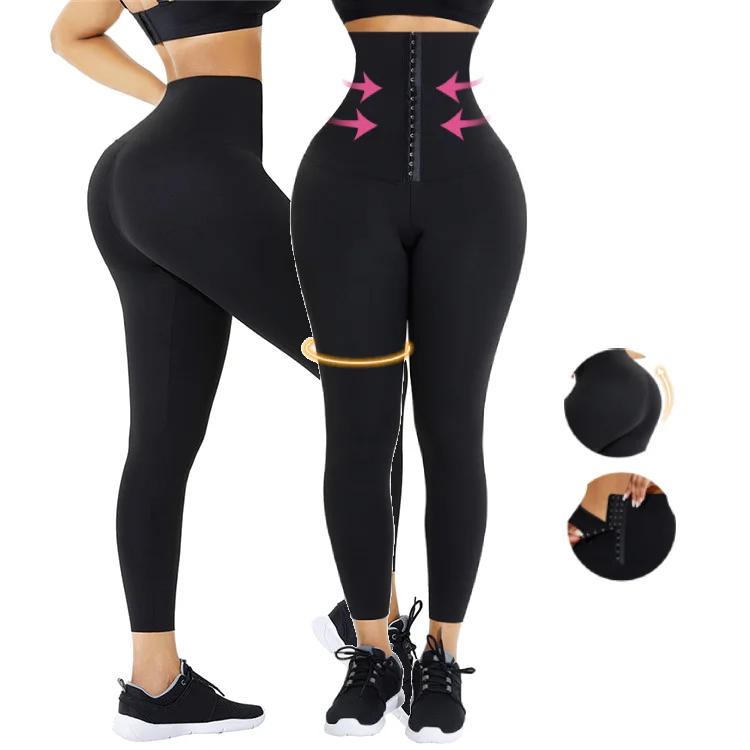 

High Quality Yoga High Waist Solid Slim Women Tights Scrunch Butt Leggings