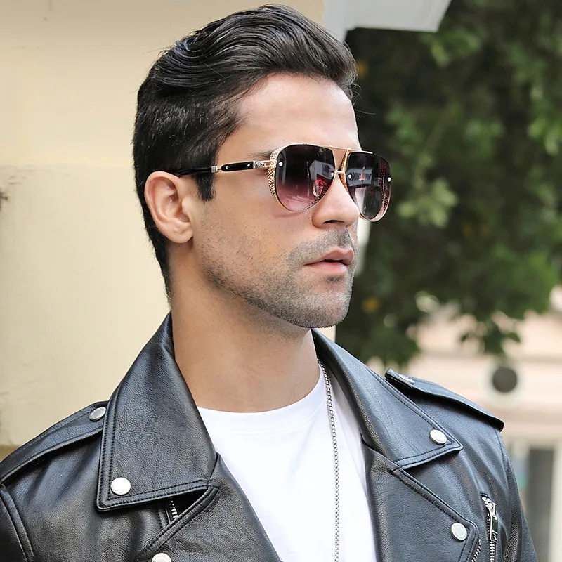 

Mens 2021 Sun Glasses Custom Vintage Men Womens Fashion Metal Frame Sunglass Sunglasses, Picture shows