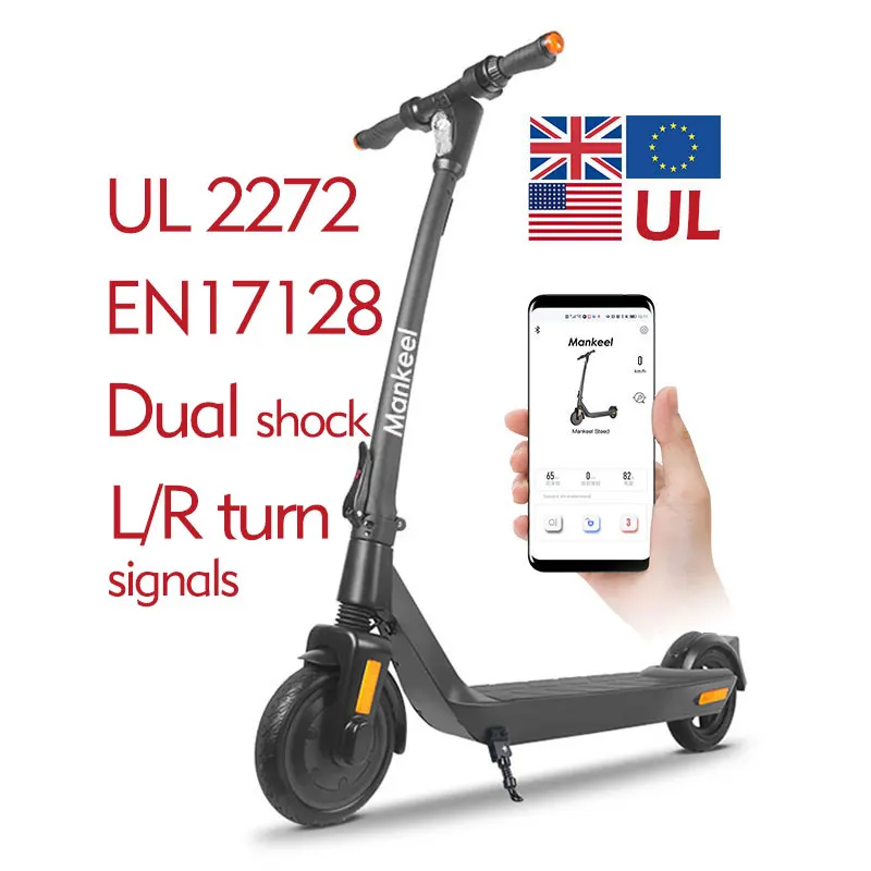 

Mankeel Steed New Arrival Electric Scooter Europe Warehouse 8.5inch 350W Lithium Battery Electric Folding Scooter EU Warehouse