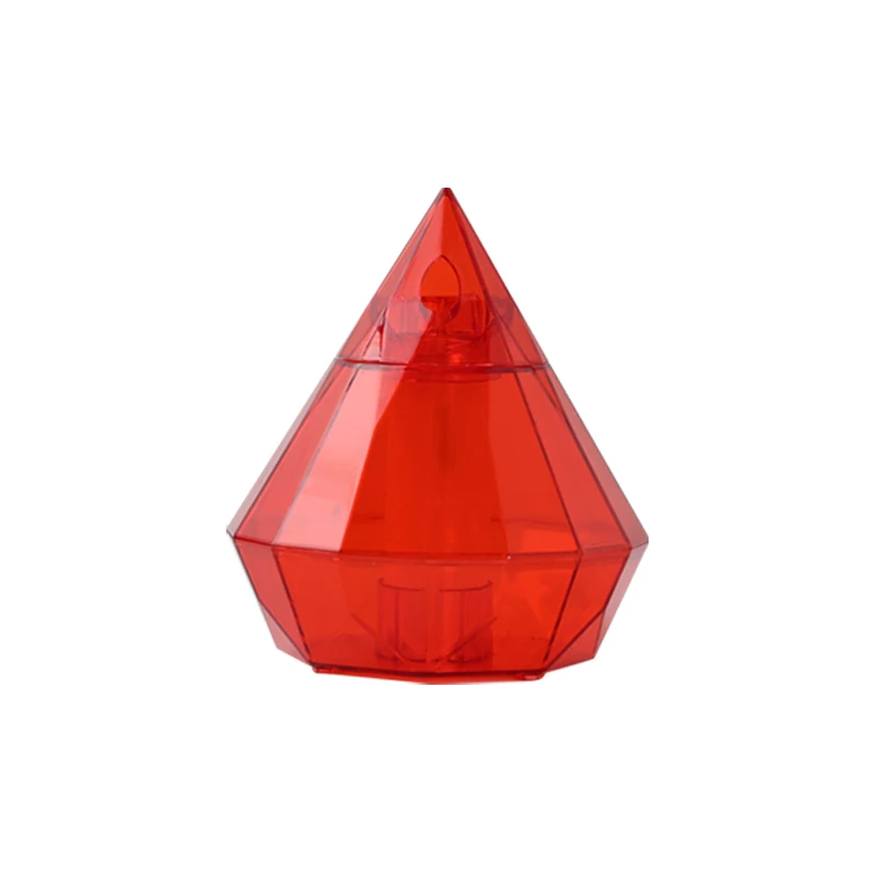 

Factory Dropship Diamond Shape Plastic Press Automatic Toothpick Holder, Black,white,red,blue