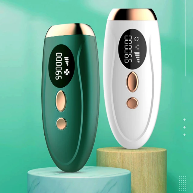 

2021 New Laser Painless Hair Removal Apparatus Household Shaving Whole Body IPL Hair Removal, White/green