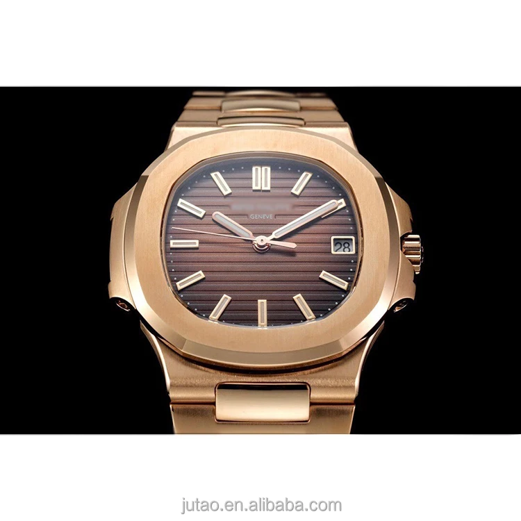 

PPF Rose Gold 40mm Strap Luxury Sporty Elegant Nautilus 5711 324 S C Movement Original patek philipp man montre watch