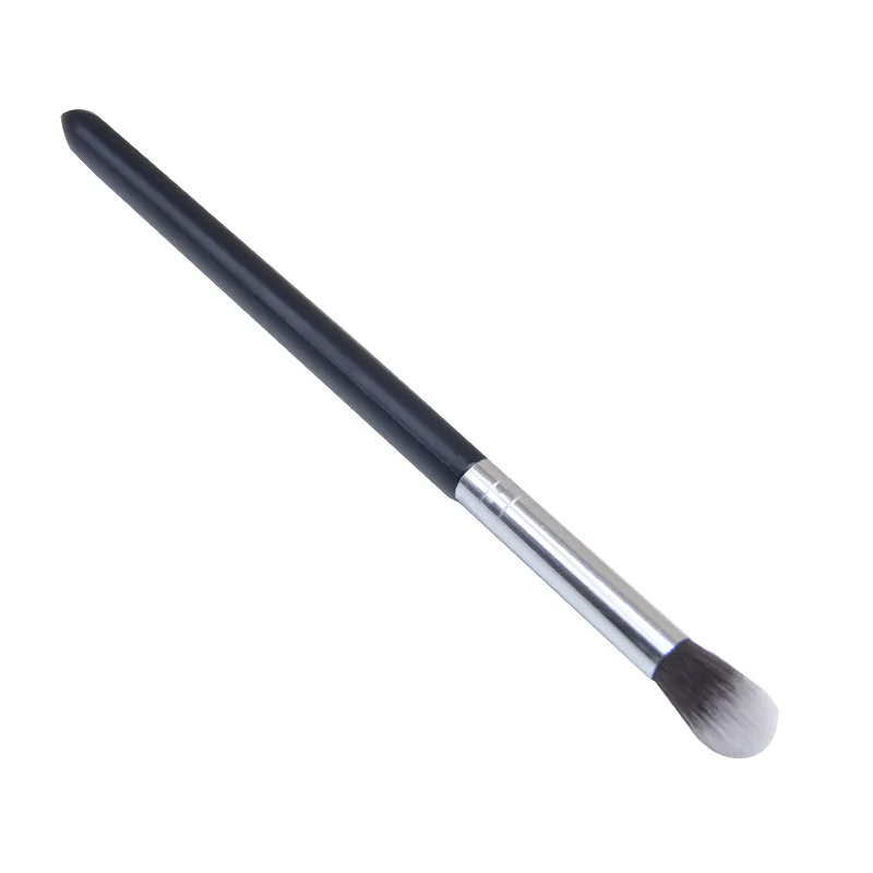 

custom private label synthetic hair single silver black eyeshadow makeup eyeshadow blending brush