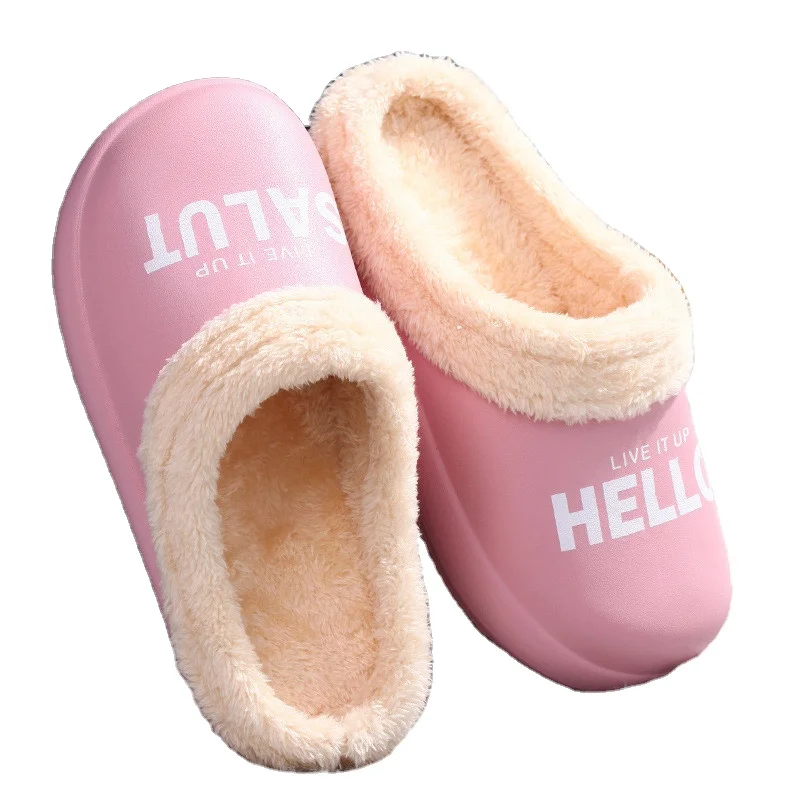 

Professional Manufacturer Cotton Slippers Waterproof Eva Slippers Thickened Soft Bottom House Slippers, Yellow, green, blue, gray, pink, light blue, orange