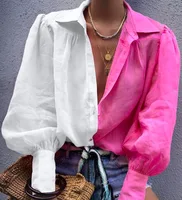 

2019 New Blouse Women Casual Striped Top Shirts Blouses Loose Autumn Fall Casual Ladies Office Blouses Top