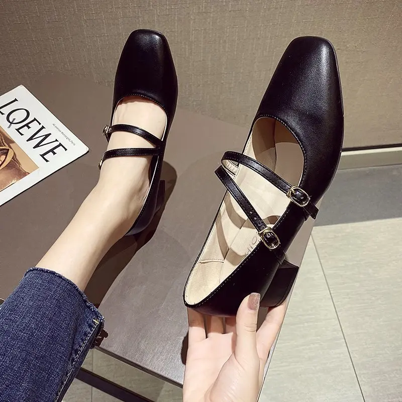 

Spring & Autumn Ladies Square Heel Fashion Modern Shoes Dress Ballroom Shoes Girls