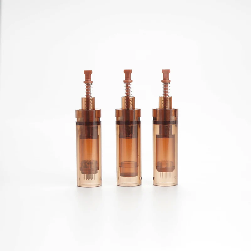 

Brown needle cartridge 3d square silicon crystal needles for electric tattoo