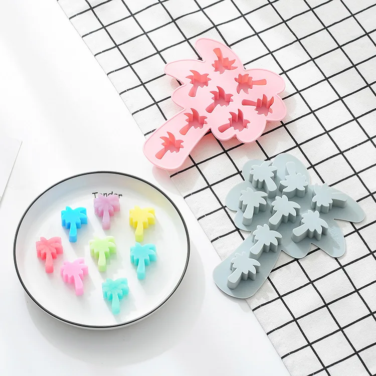 

Silicone palm tree maple leaf ice tray, cake mold, chocolate diy baking mold, 2 colors