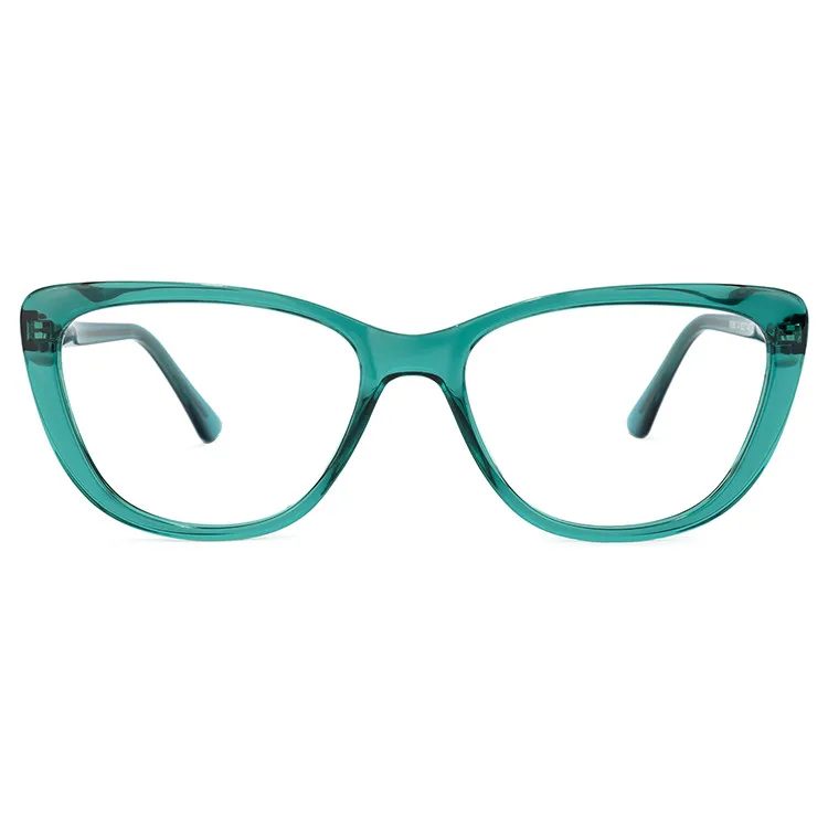 

Zeelool Stylish Women TR90 Spring Hinged Blue Pink Cat Eye Frame Eyeglasses Optical, Multi colors