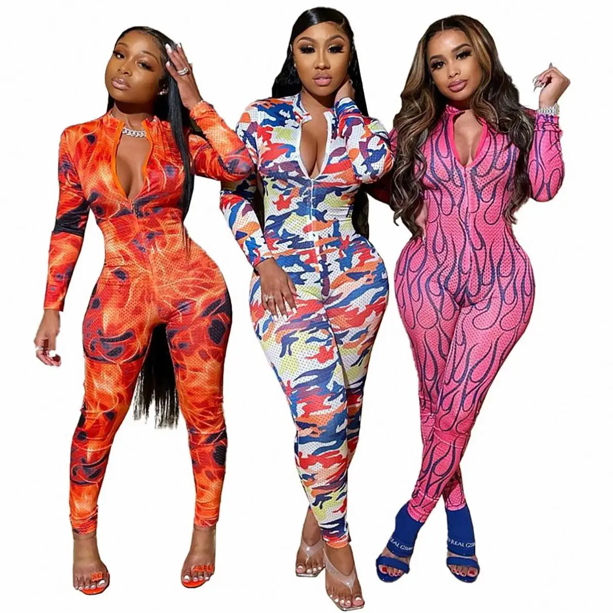 

2021 Customizable High-quality Multi-color Fashion Women's Jumpsuit Women Bodysuit Jumpsuit