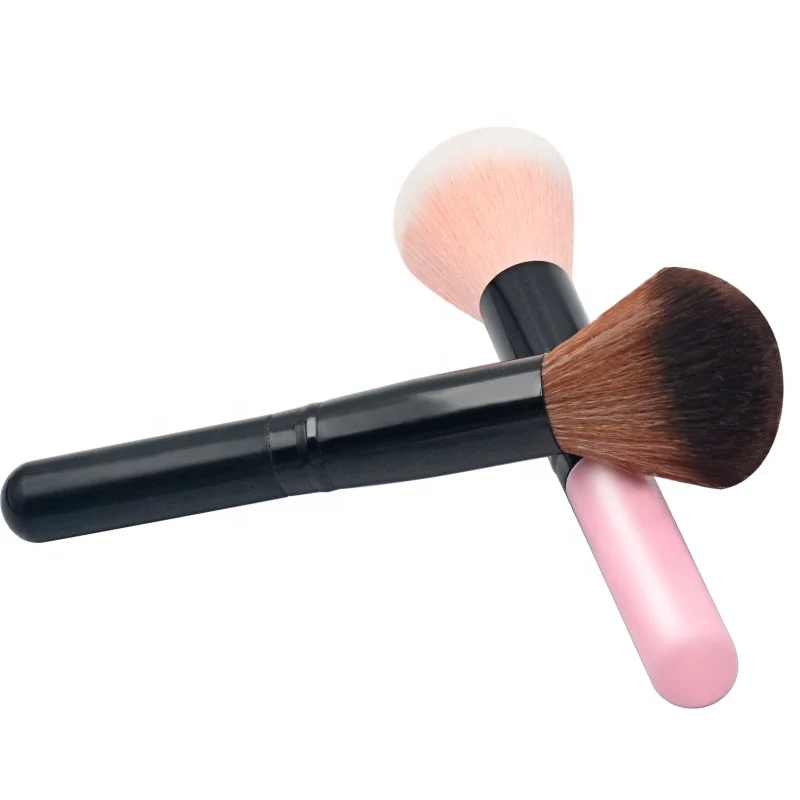 

Makeup Brushes Private label Black Big Single Plastic Professional Makeup Brush Face Makeup Blush Loose Powder Brush, Black/pink