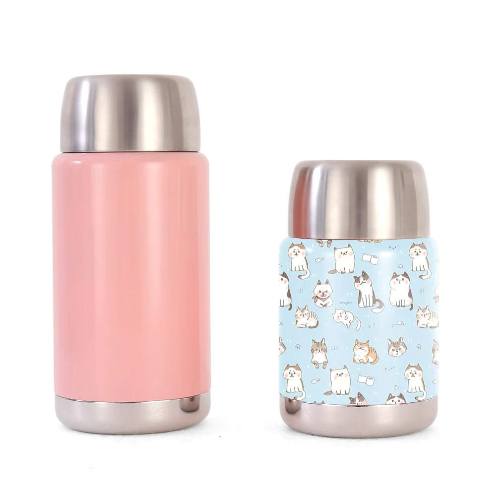 

High Quality Custom Metal Kids Child Food Flask Cooler Healthy 304 Stainless Steel Lunch Box, Customized color