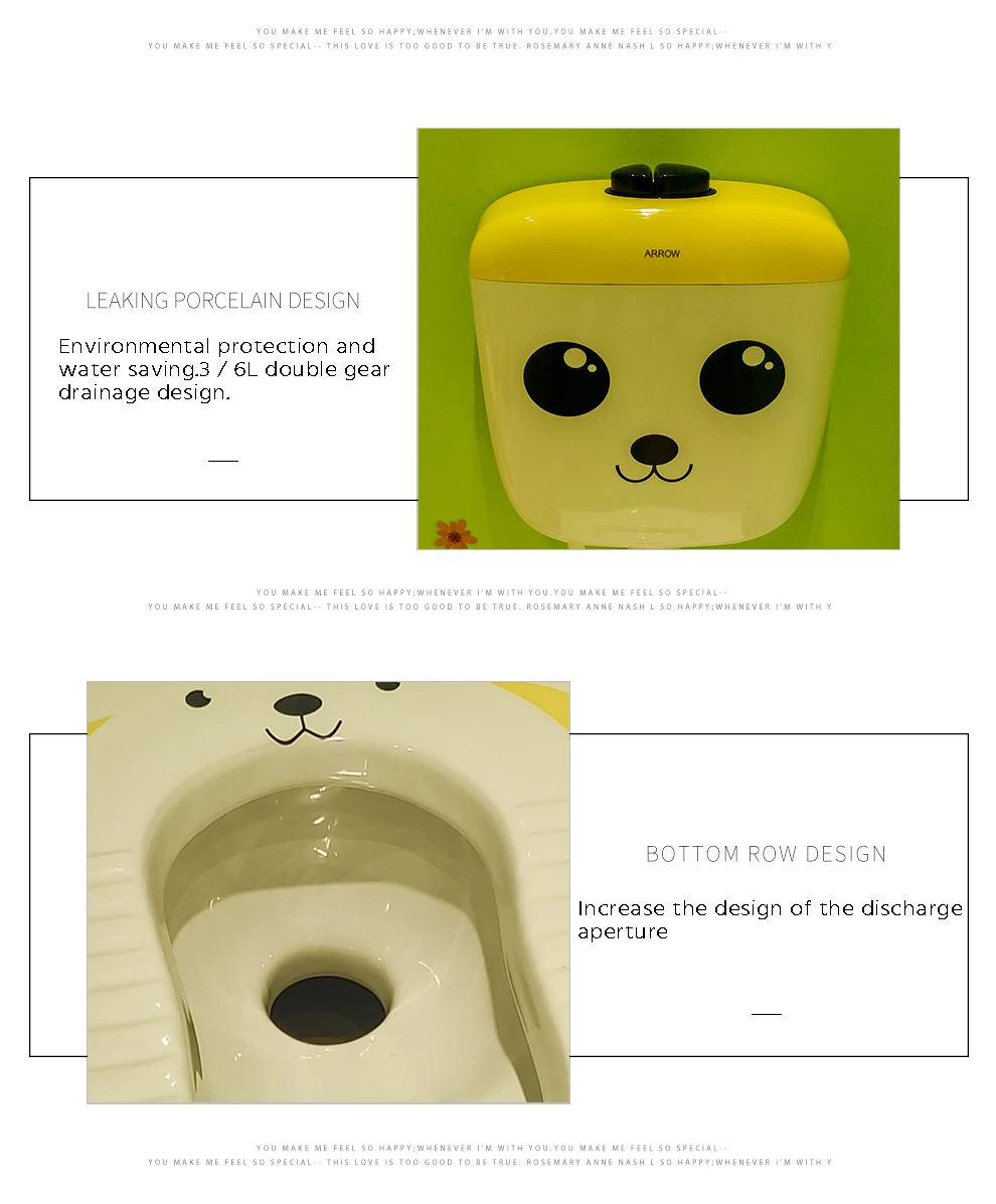 ARROW Ceramic Wash Basin Combination for Sale Cleaner Bottle Kid Toilet