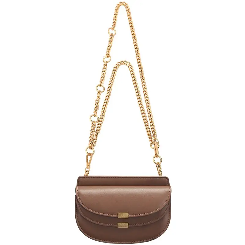 

messenger Chain bag personality custom logo PU leather bag women 's crossbody bag