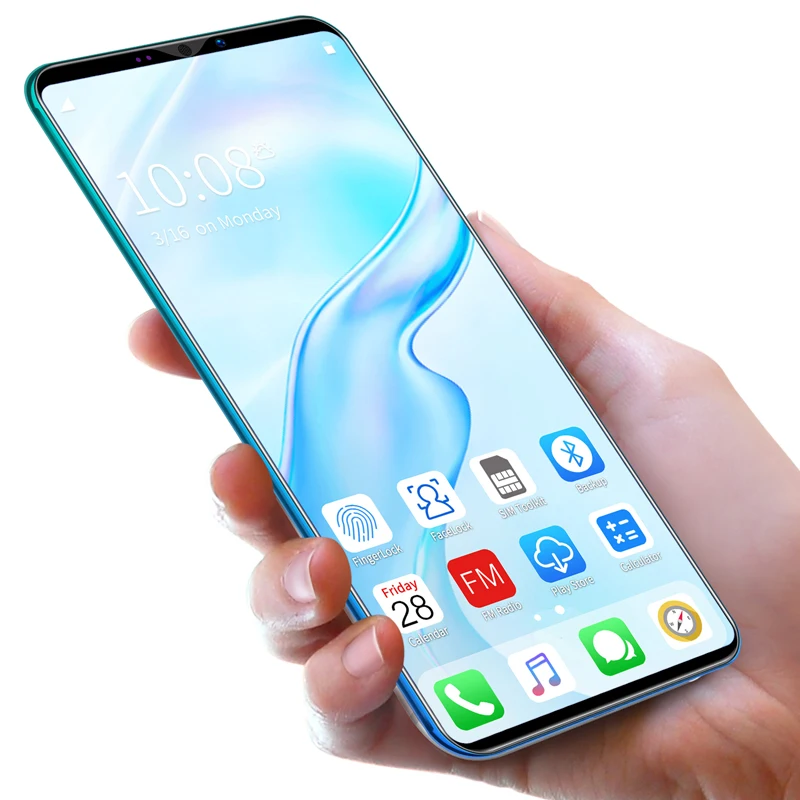 

android phone gaming screen phone X30 Pro 5.8 Inch 4GB+64GB bulk smart mobile phones