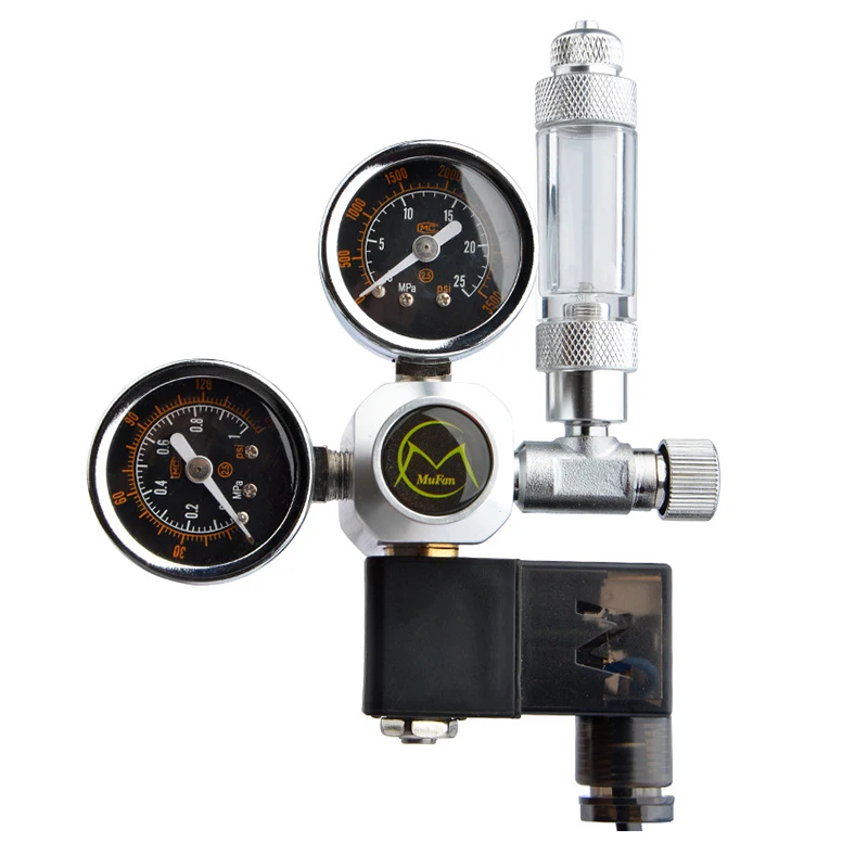 

MUFAN CO2 Regulator Aquarium With Solenoid Valve Hydroponics For Planted Tank