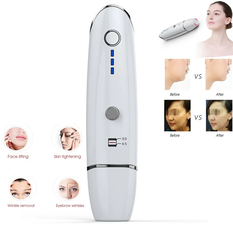 

New Mini Portable High Intensity Focused Ultrasound RF Radar Line V Carving Machine for Face Skin Tightening Lifting For Home