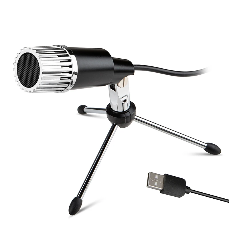 

Wholesale condenser recording studio computer USB microphone with tripod stand for gaming live steaming