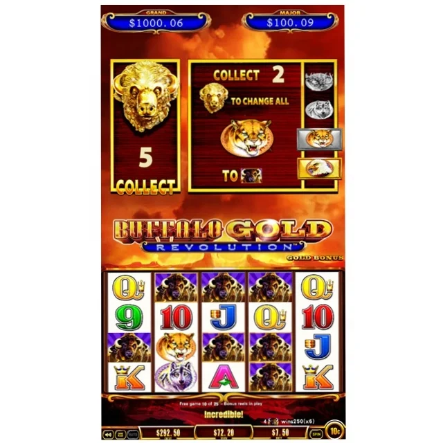 

Buffalo gold vertical slot game board/slot machine/Buffalo slot machine, Black