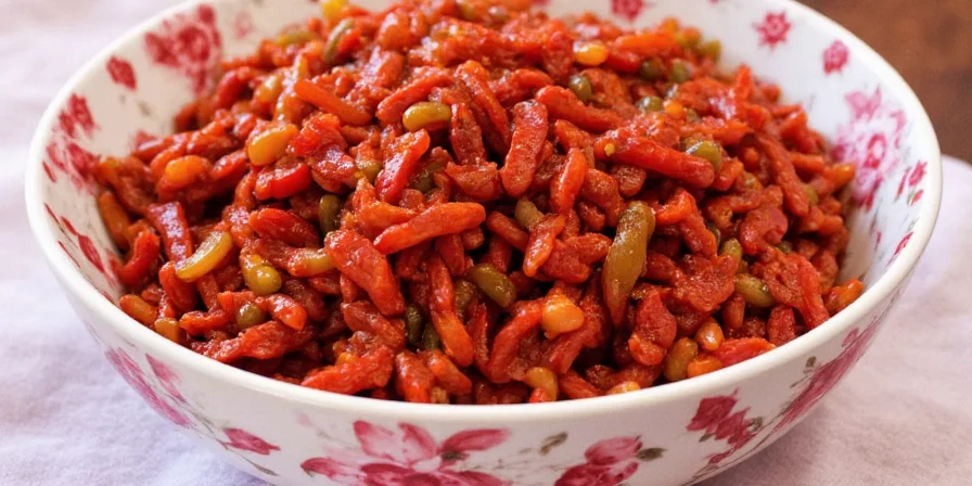 Storing chili morita in jars
