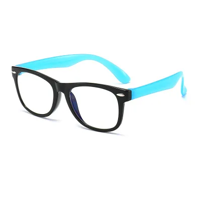 

2020 Square Anti Blue Light Glasses Kids Optical Frame Children Flexible Anti Reflective Computer UV400 Girl Boy Eyeglasses, Colors
