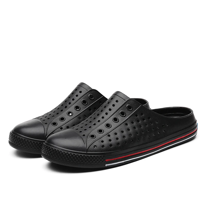

Summer Men Beach Slippers Casual Shoes Breathable Mens Sippers Outdoor Hole Shoes Unisex Clogs zapatos hombre