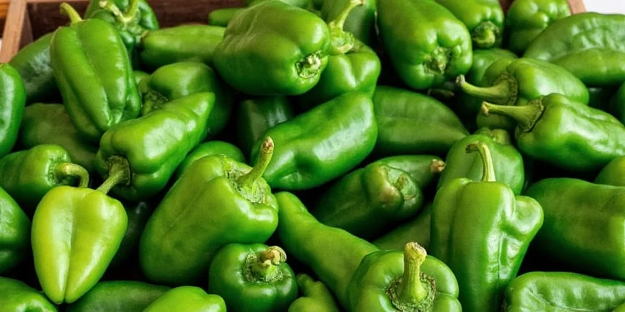 Photo of stuffed and baked poblano peppers
