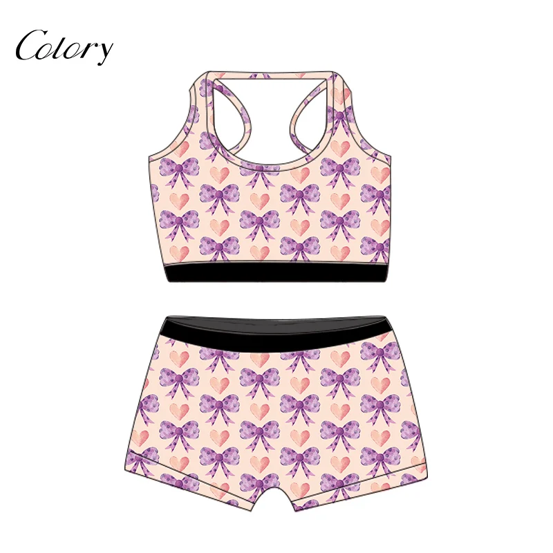

Colory Bodysuit And Cheap Clothing Woman Track Shorts Set, Picture shows