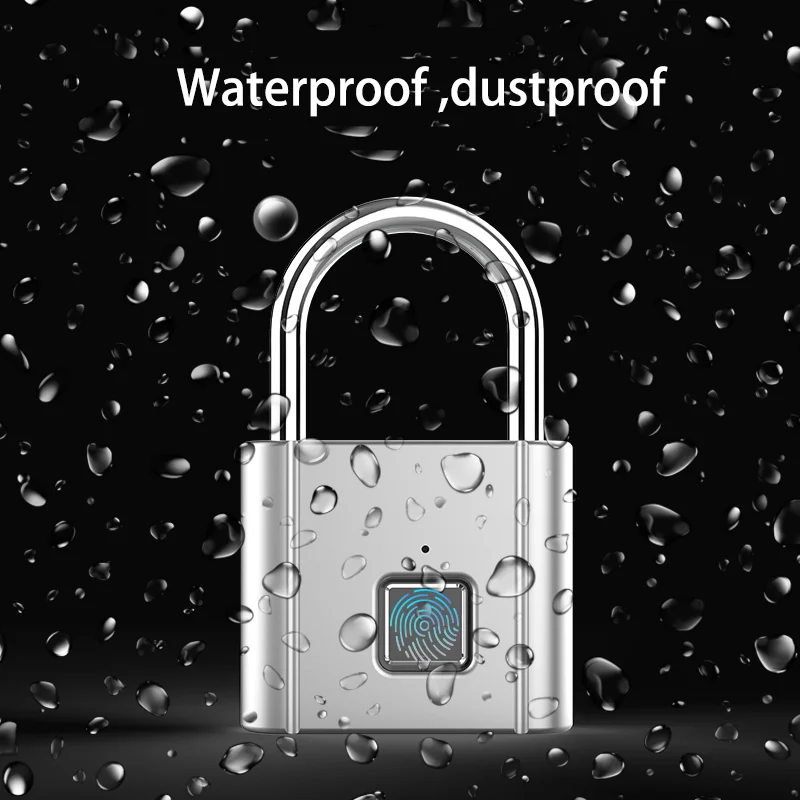 
Manufacturer direct supply small fingerprint smart security stainless steel padlock 