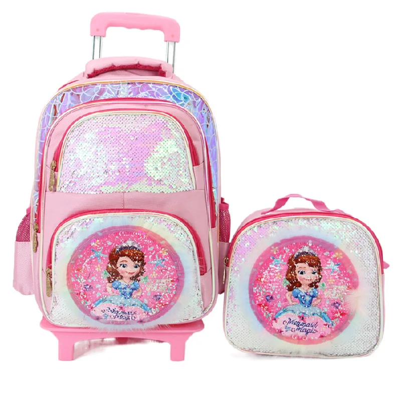 

Trolley bag kids 2021 lunch bag kids set 3 in 1 trolley bags school for children