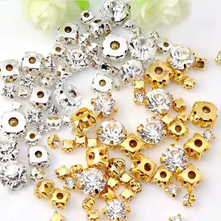 

Sew On Rhinestone With Claw Setting Crystal Glass Stones For Clothes Decoration Accessories