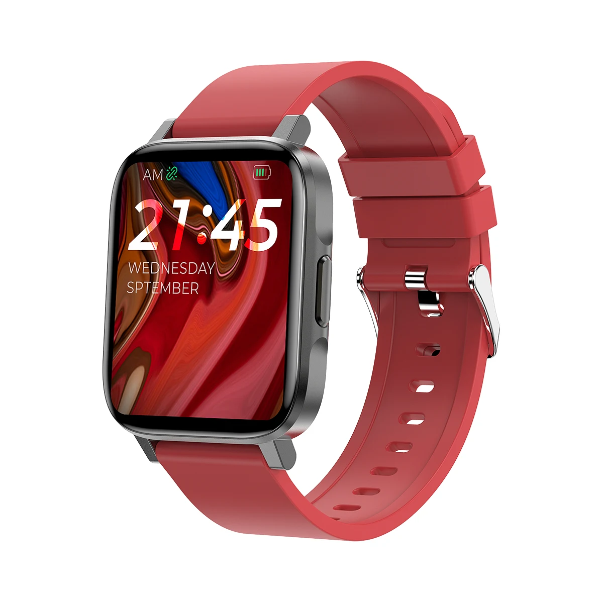 

2021 Waterproof IP68 Smart Watch F60 1.7 inch Touch Screen Body Temperature Heart Rate Blood Oxygen Tracker Smart Bracelet