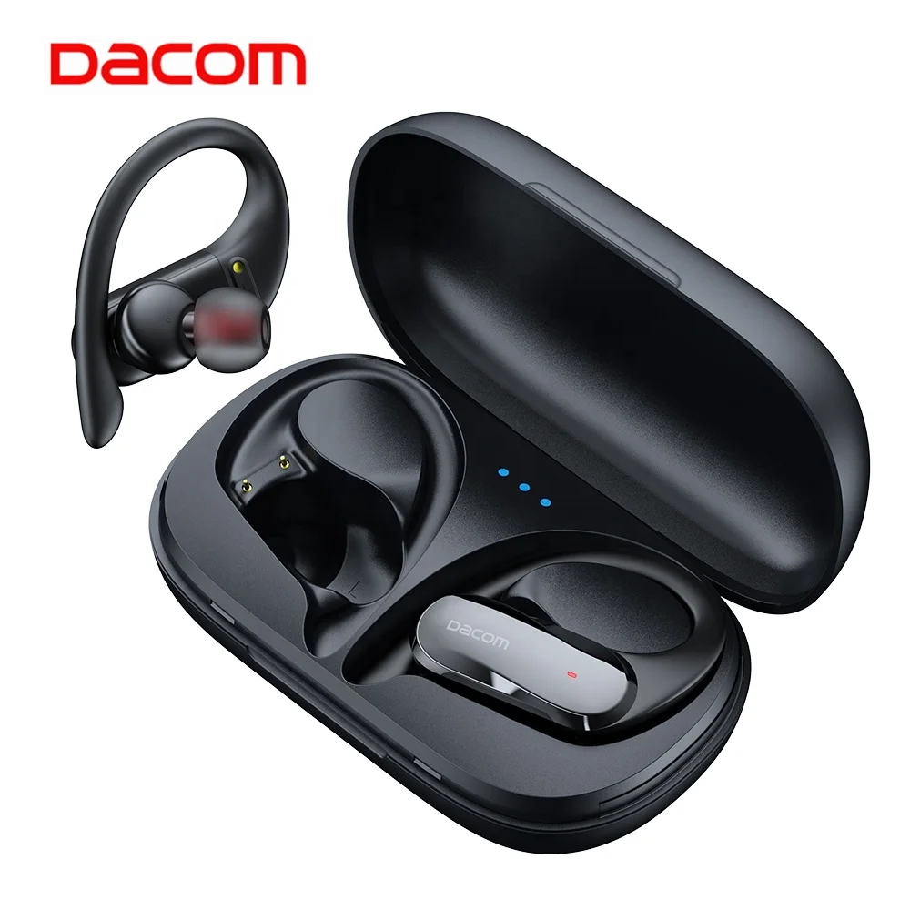 

DACOM L19 tws Touch Wireless Earbuds IPX5 Waterproof Sport Bass Bluetooth Headphones Noise Cancelling Earphone with Ear Hook