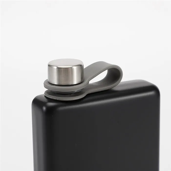 

6 oz Powder Coated Stainless Steel Hip Flask for Liquor Outdoor Stainless Steel Hip Flask for Men with Funnel