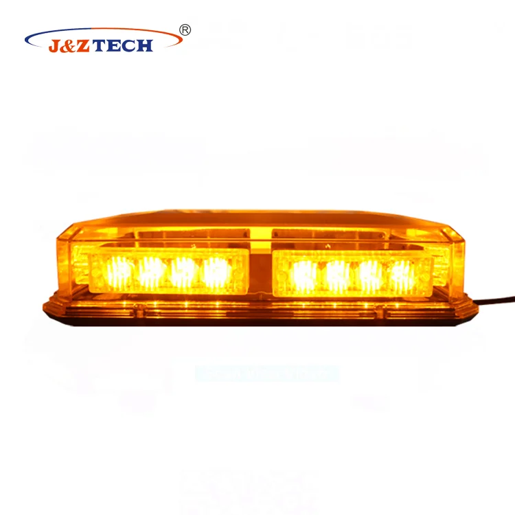 Hot sale magnetic mounting police vehicle amber mini slim LED light bar for cars