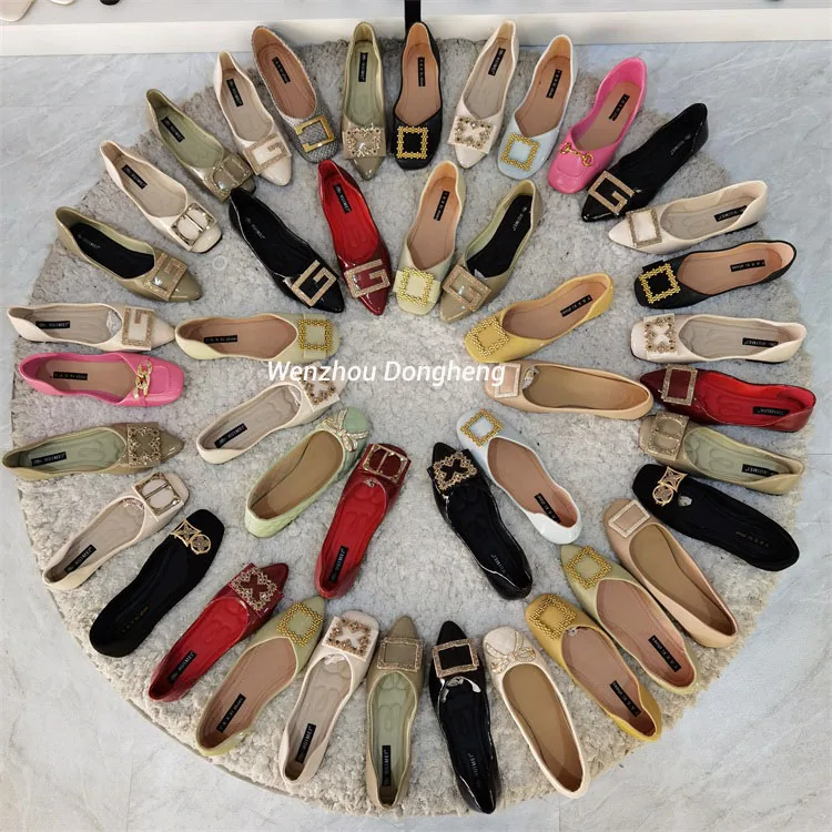 

W923 new fashion style women shoes comfortable slip-on women's casual flats yiwu stock shoes