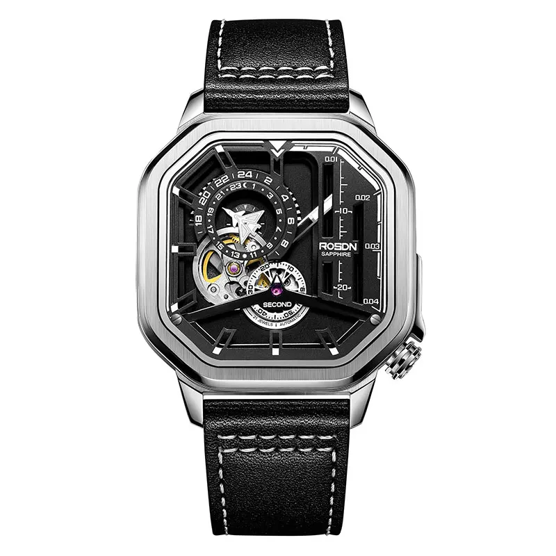 

Import Brand Rosdn Hot Selling Mens Watches Wristwatches Skeleton Wholesale Mechanical Watch For Man