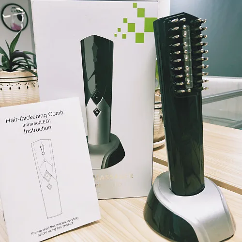 

Quick effect health care portable comfortable head massage handheld hair regrowth laser comb hairmax laser comb