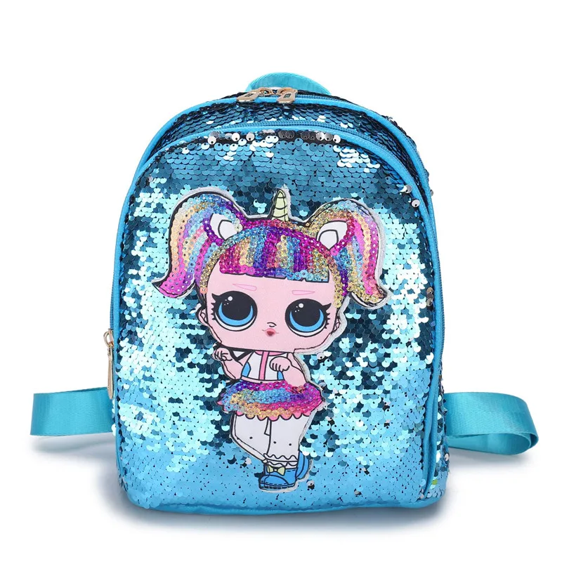 

Casual Glitter Kids Backpack School Kindergarten Travel Bag Children Primary Sequine School Bags For Girls