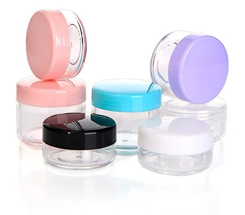 

HOT sale 10/15/20 gram empty cosmetics plastics jar purple/pink/blue/white/clear /black pet jar