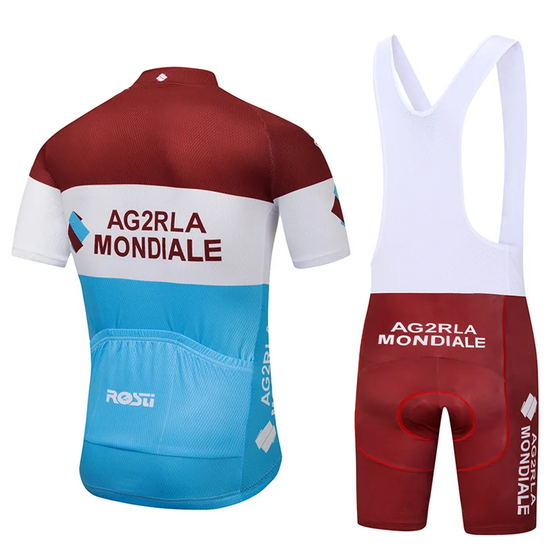 

5xl AG2R Mountain Biker Shorts Set Short Sleeve Silicone Cycling Clothing, Picture