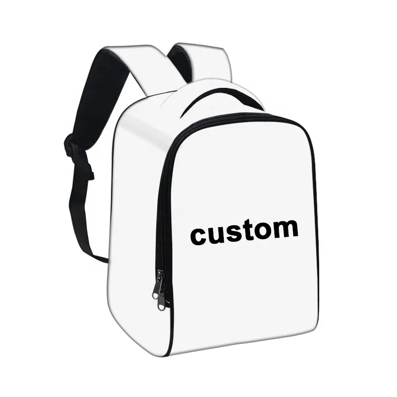 

12 inch Children Custom Back Pack Kindergarten Cartoon Book Bag 3D All Over Custom Print Kids Child School Bag Backpack, Can be any color you like