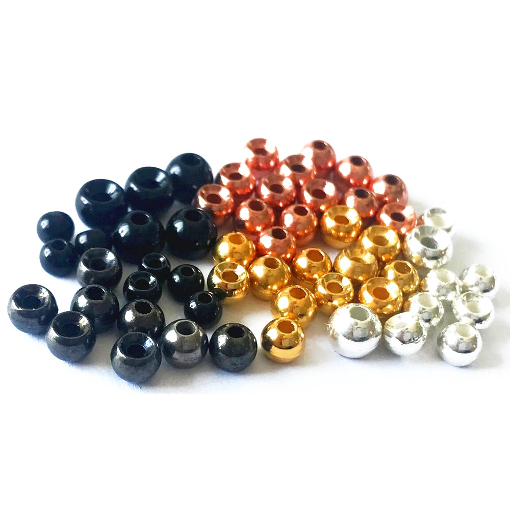 

Fishing Copper/silver/black nickel Fulling Mill Slotted Tungsten Beads